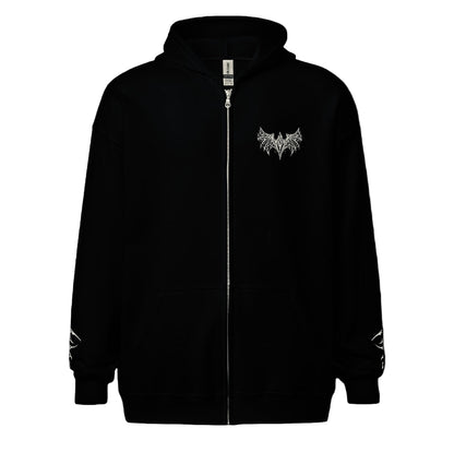 Trueset unisex blend zip hoodie - White